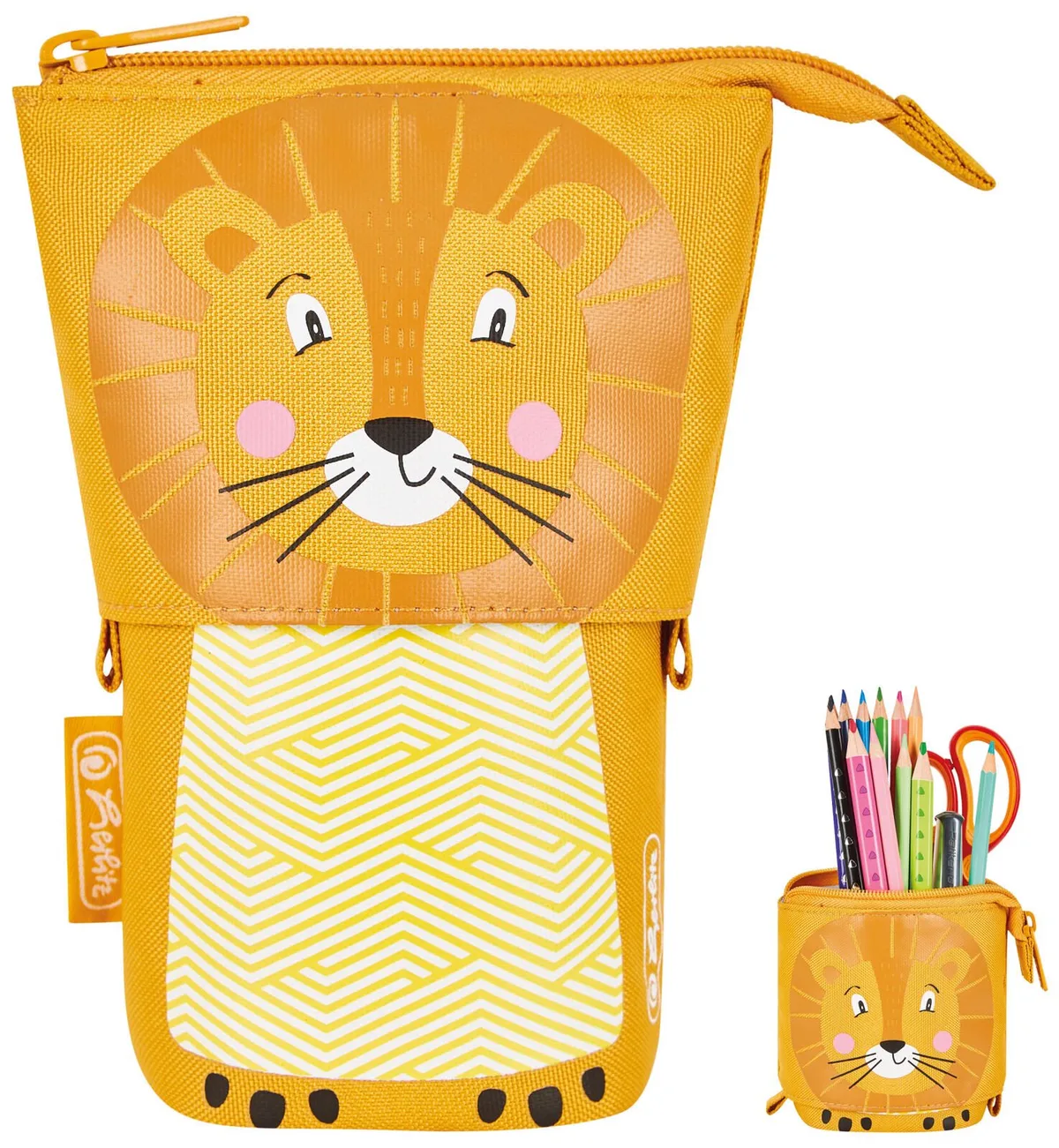 Stiftehalter Lion 14,0 x 7,5 x 18,5 cm gelb de Herlitz – photo produit