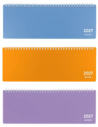 Tischkalender Colori 2027, farbig sortiert