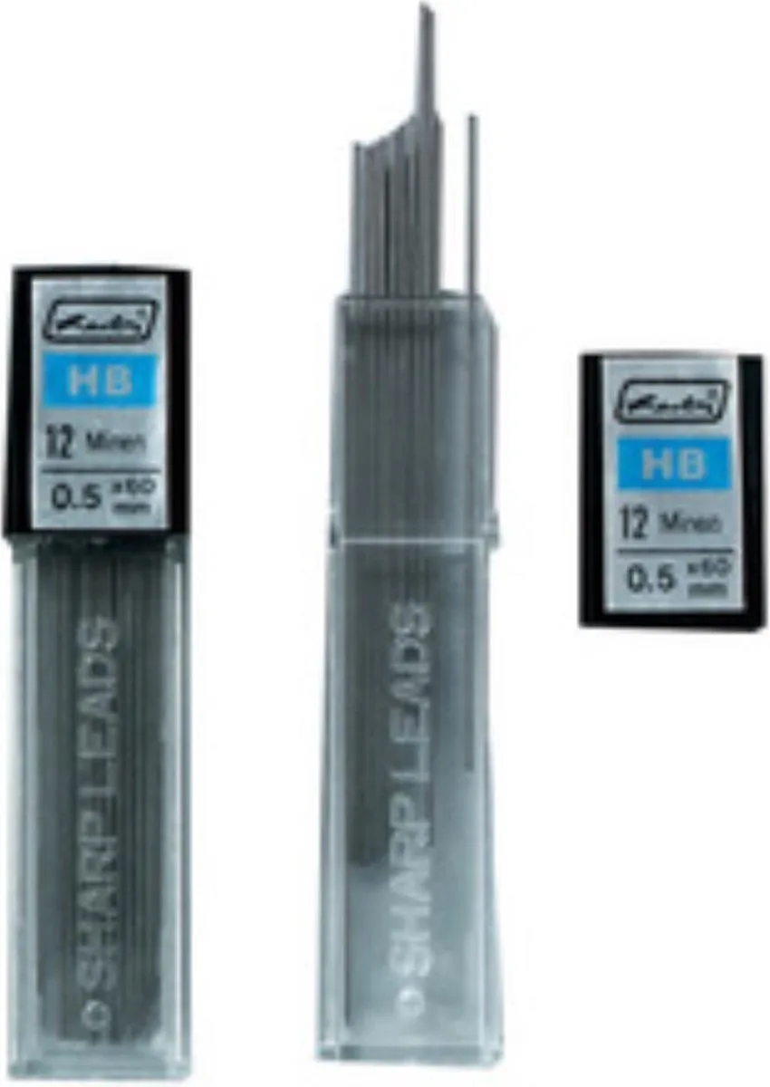 vulpotloodstiften - dikte van de stift: 0.7 mm - 24st. van Herlitz in Grafiet grijs – productfoto