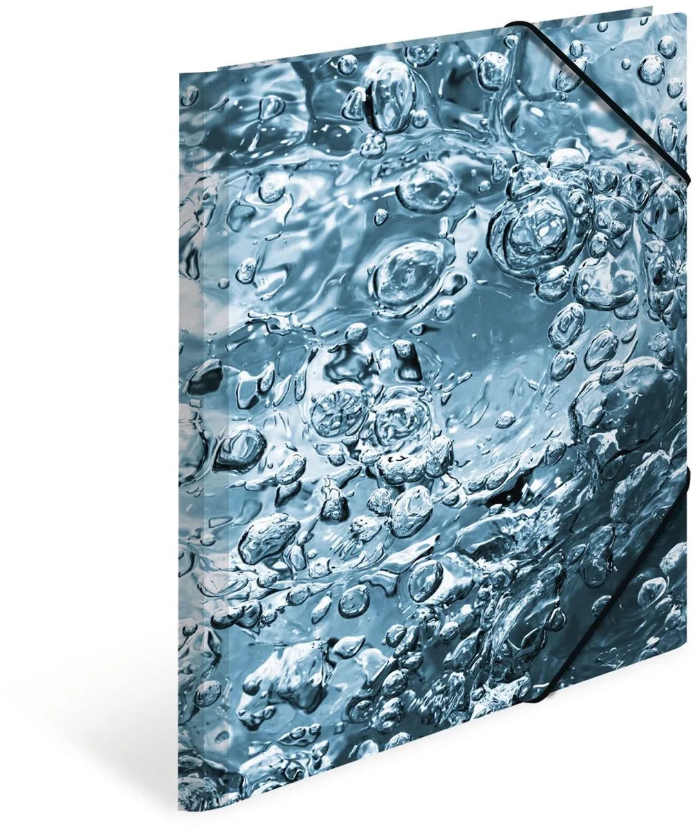 A3-mappen, natuurlijk water, set van 3, kinderhoekmappen van karton met tactiele afwerking, motief, elastiek, binnenflappen en binnenopdruk voor jongens en meisjes van Herma – productfoto