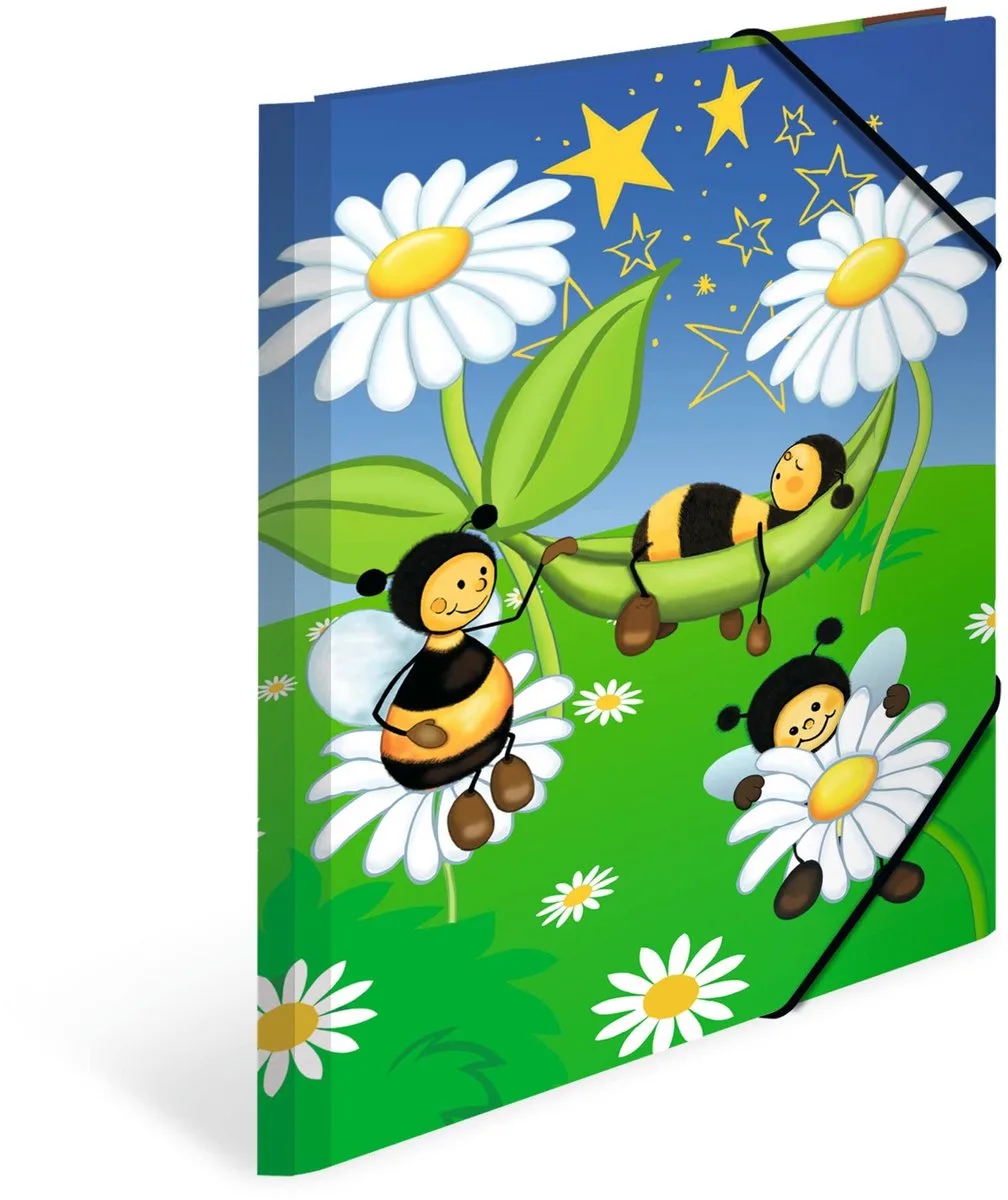 A4 mappen, set van 3, kartonnen hoekmappen met kleutermotief, elastiek, binnenflappen en binnenopdruk voor jongens, meisjes en kinderen de Herma – photo produit