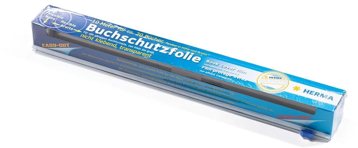 Buchschutzfolie farblos 10 m BOX de Herma – photo produit
