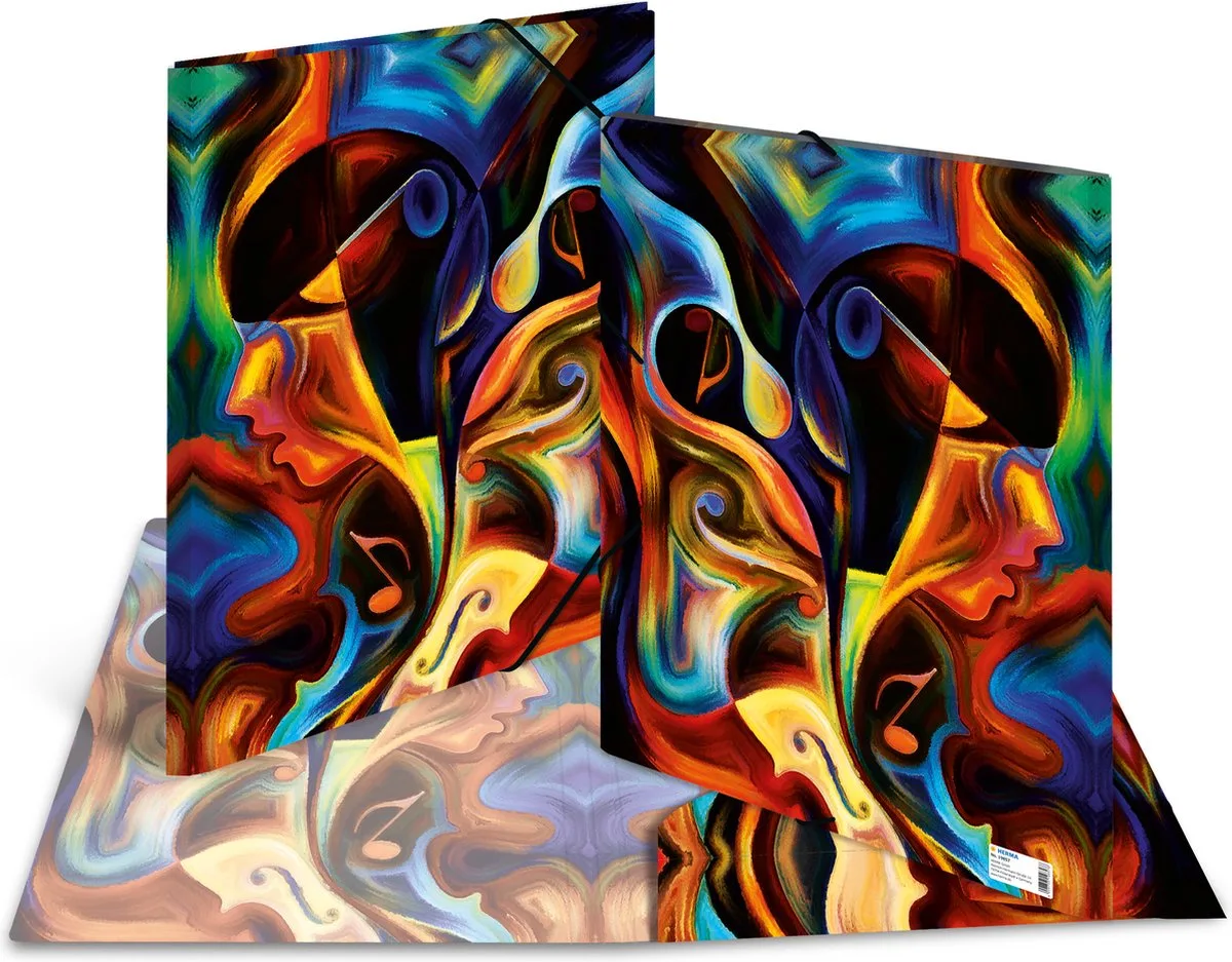 Elastomappen A3 PP Artwork van Herma in Meerkleurig – productfoto