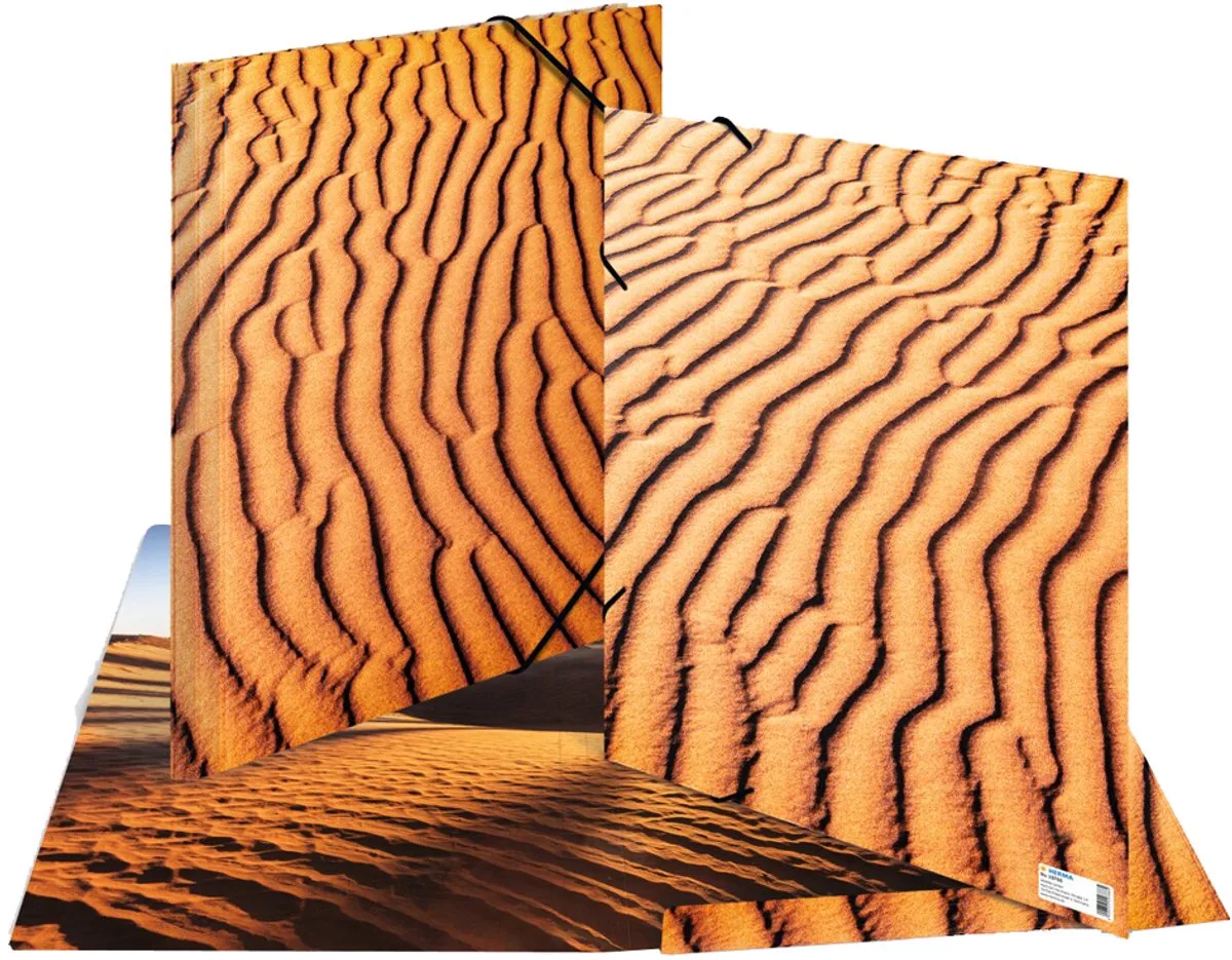 Elastomappen A3 Sand fra Herma i Brun – produktbillede