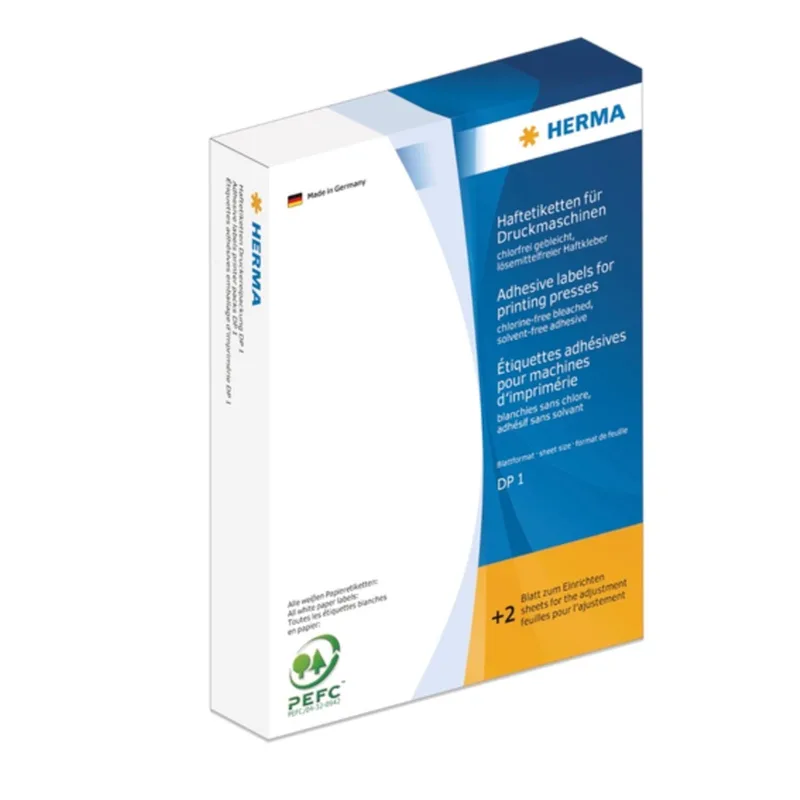 Etik. - Druckmasch. DP1 gelb 19 mm Papier 10000 St. by Herma – product photo