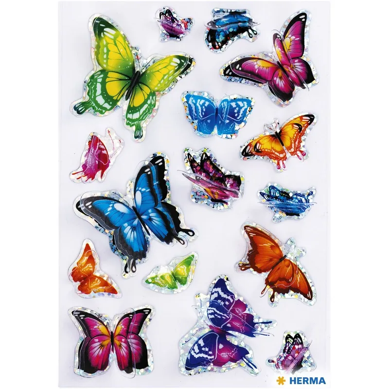 Etiket herma 15515 vlinder 3d vleugeleffect by Herma – product photo