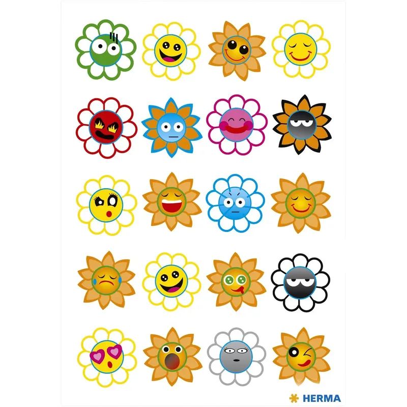 Etiket herma 3668 crazy zonnen puffy | 10 stuks by Herma – product photo