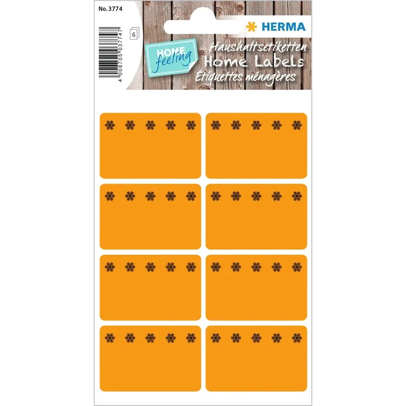 Etiket herma 3774 26x40mm diepvries oranje 48st | 10 stuks by Herma – product photo