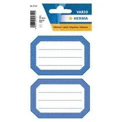 Etiket herma 5714 82x55mm schrift blauwe rand 12st | 10 stuks van Herma – productfoto