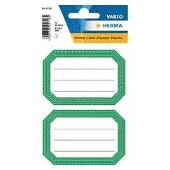 Etiket herma 5716 82x55mm schrift groene rand 12st | 10 stuks van Herma – productfoto