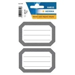 Etiket herma 5719 82x55mm schrift grijze rand 12st | 10 stuks by Herma – product photo