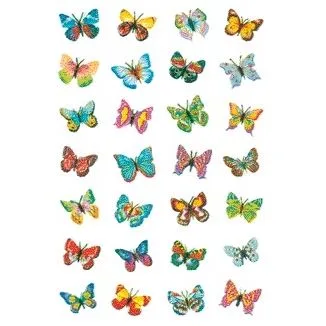 Etiket herma 6819 vlinder glitter folie | 10 stuks van Herma – productfoto