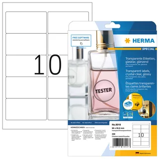 Etiket HERMA 8018 96x50.8mm transparant 250 stuks de Herma – photo produit 1 sur 2