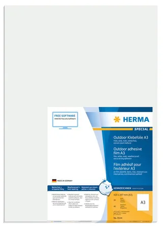 Etiket HERMA 9544 297x420mm weerbestendig wit 40 stuks de Herma – photo produit 1 sur 2