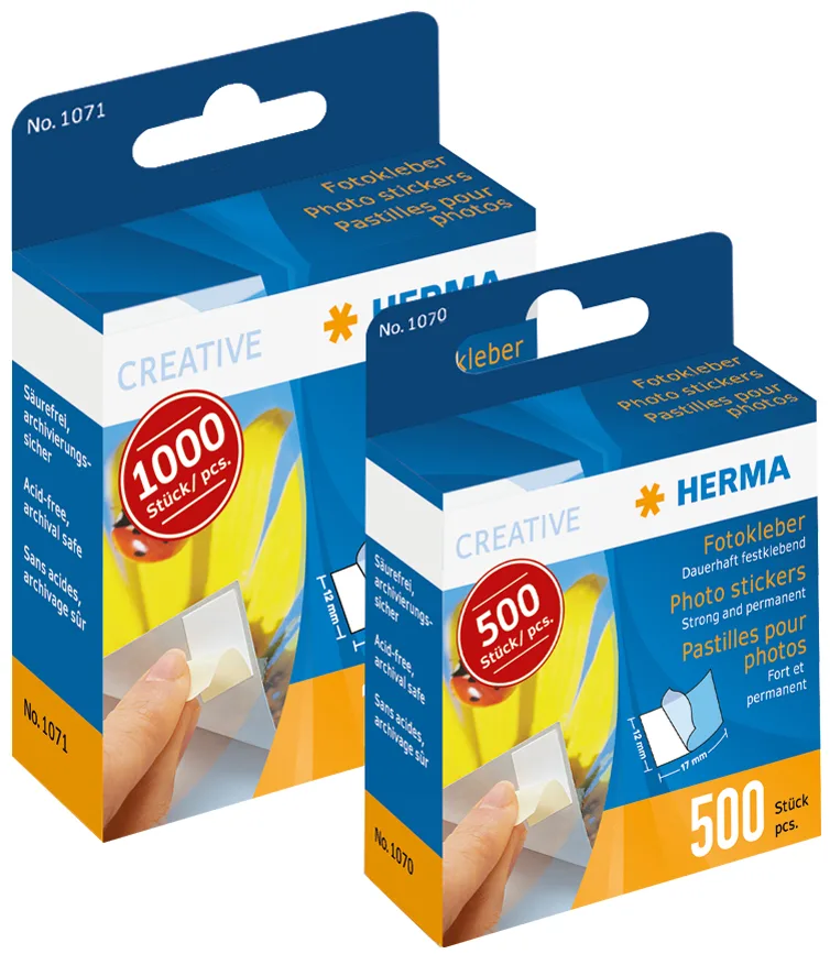 Foto-Kleber im Kartonspender, Inhalt: 500 Stück fra Herma – produktbillede