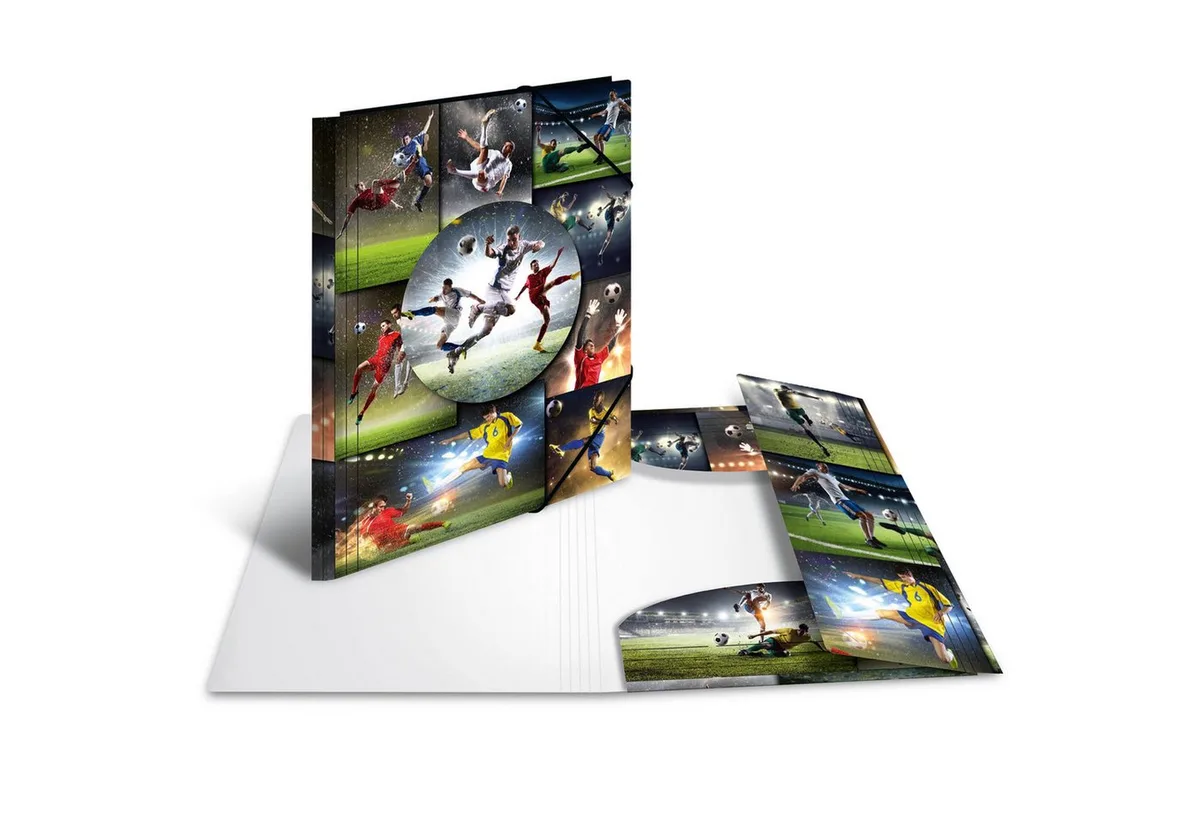 Organisationsmappe Herma Sammelmappe Eckspanner PP A3 Football de Herma – photo produit