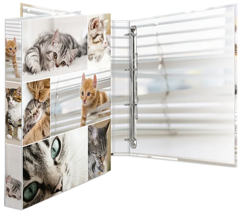 Ringbuch , Katzen, , DIN A4, 4-Ring-Mechanik by Herma – product photo