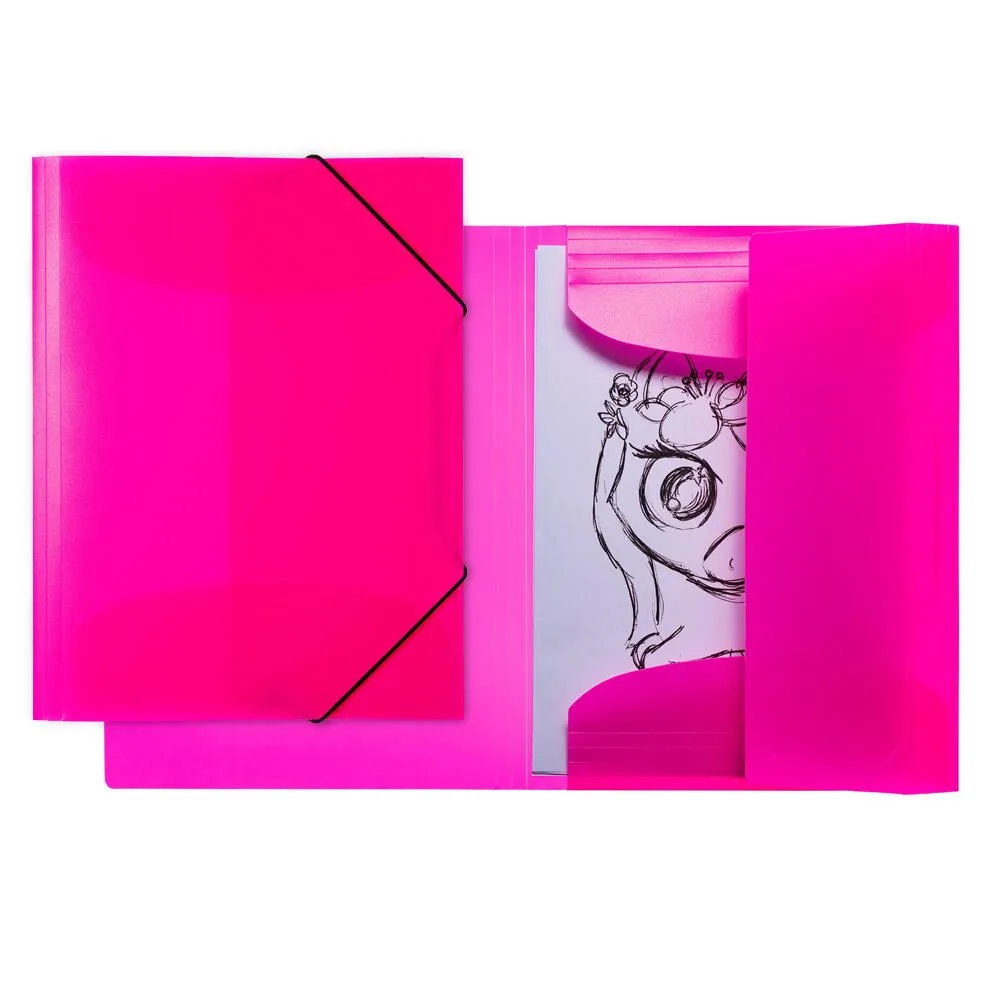 Sammelmappe Neon DIN A4 neon-pink fra Herma – produktbillede