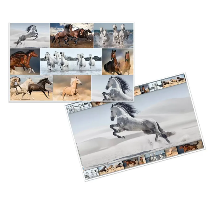 Schreibunterlage Pferde 55x35 3Stück von Herma – Produktfoto