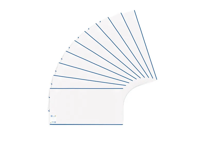 Schulheft Herma Buchschoner HERMÄX PP 265 x 540 mm transparent blauer Rand 10 de Herma – photo produit