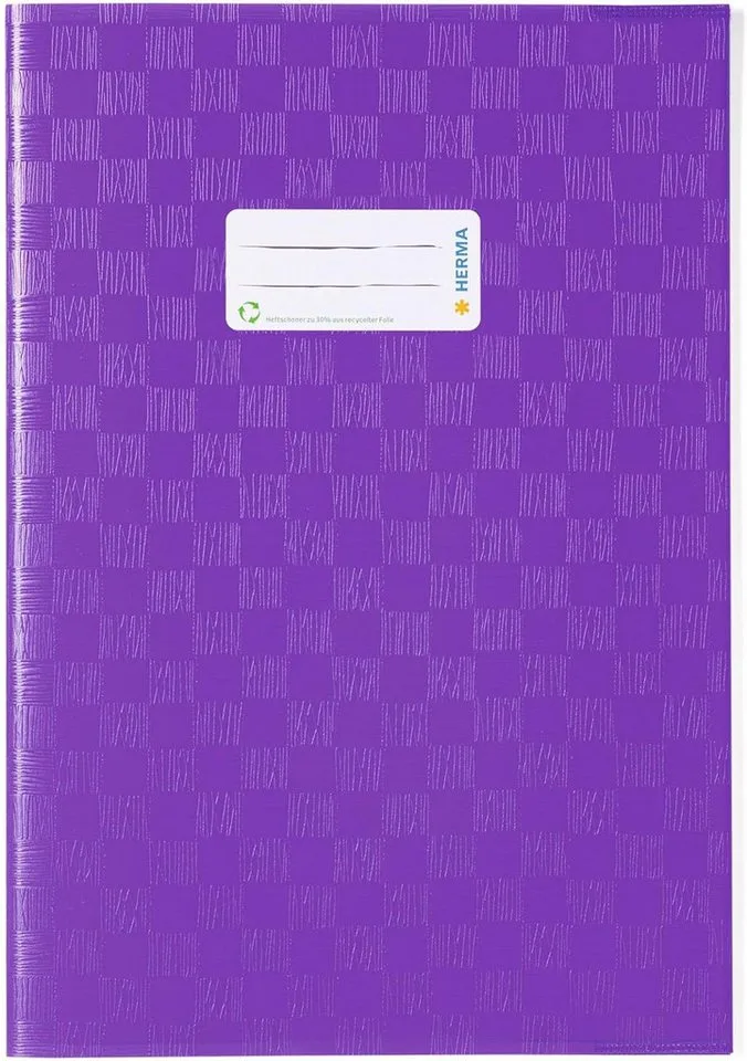 Schulheft HERMA Heftschoner gedeckt violett DIN A4 by Herma – product photo