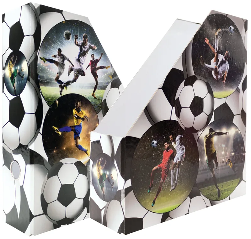 Stehsammler , Fußball, , DIN A4, Karton, (B)85 mm fra Herma – produktbillede