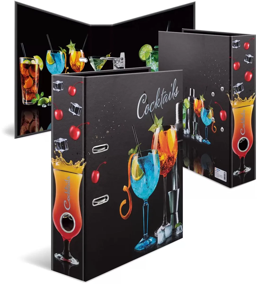 Thema-ordner A4 Cocktails från Herma i Flerfärgad – produktbild