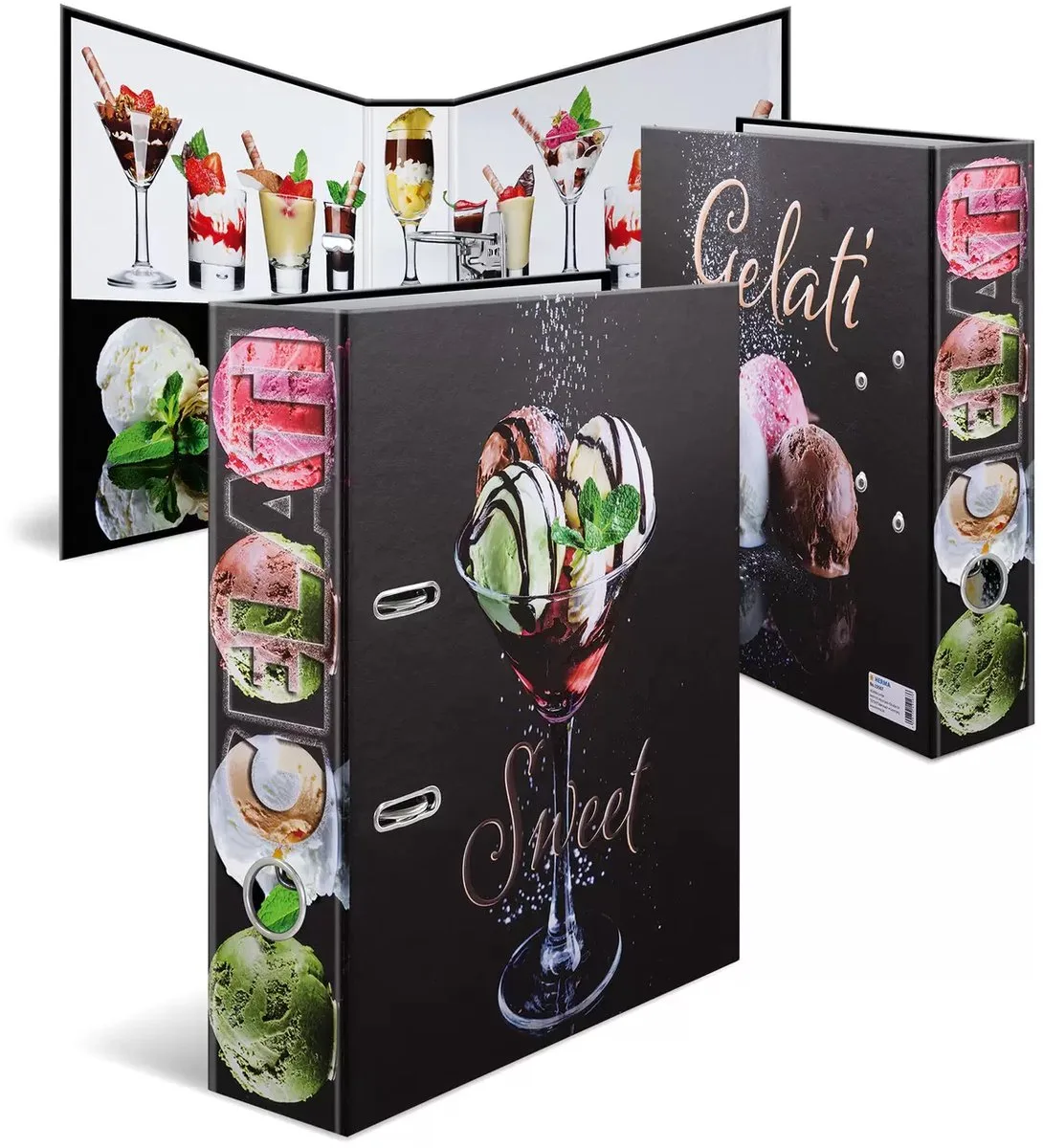 Thema-ordner A4 Sweets från Herma i Flerfärgad – produktbild