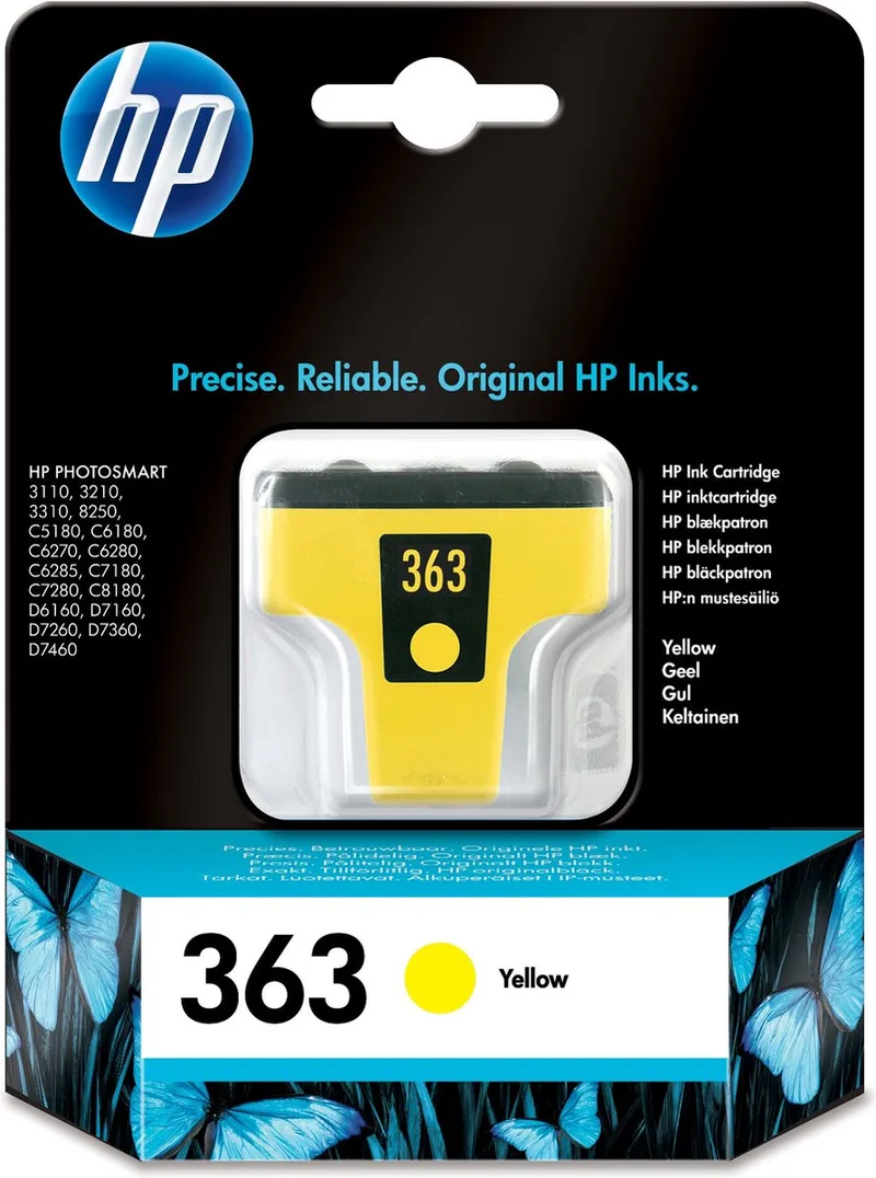 C8773EE - 363 - Inktcartridge by HP in Yellow – product photo