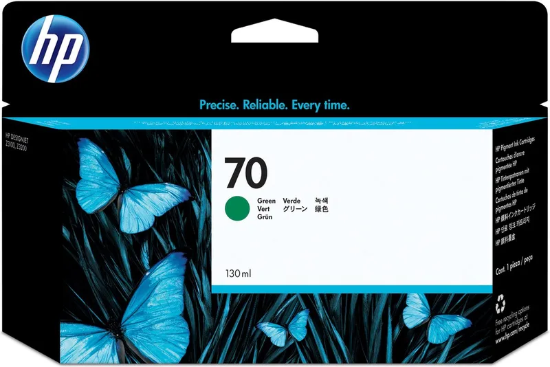 C9457A - 70 - Inktcartridge by HP in Green – product photo