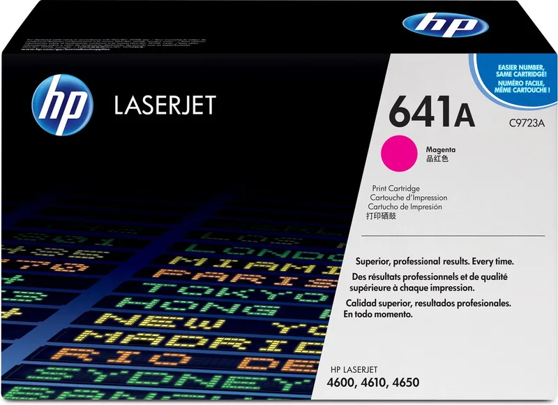 C9723A - 641A - Toner magenta från HP i Röd – produktbild