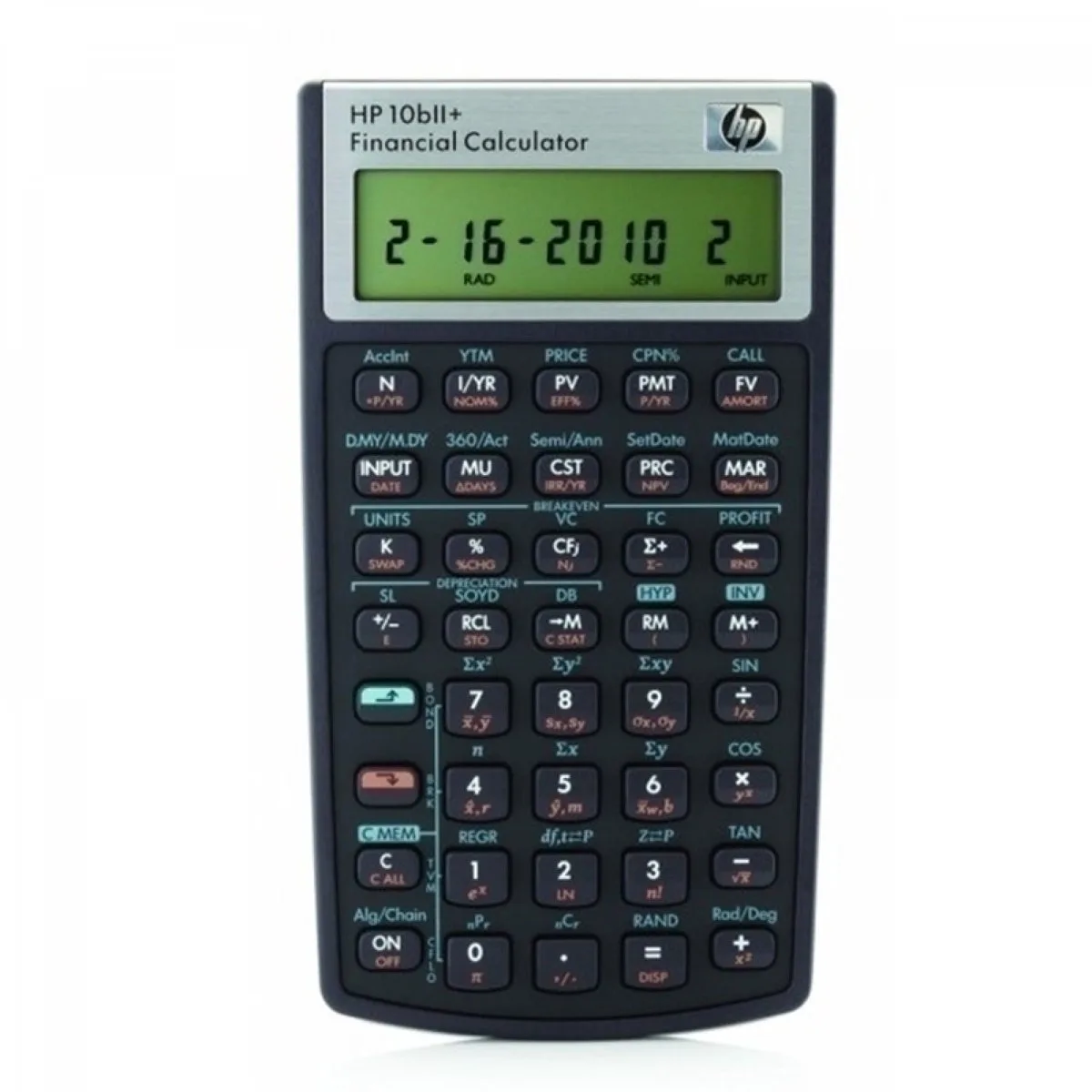 Calculator - 10BII NL/DE/IT/FR von HP in Schwarz – Produktfoto