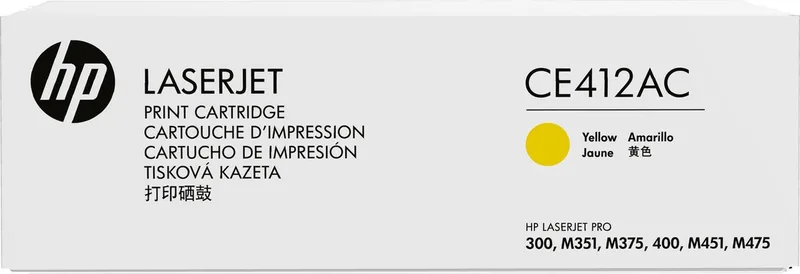 CE412AC toners & lasercartridge de HP en Jaune – photo produit