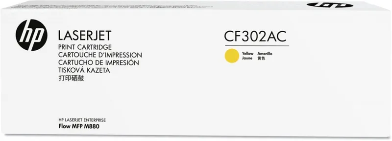 CF302AC laser toner & cartridge von HP in Gelb – Produktfoto