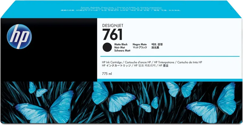 CM997A - 761 - Inktcartridge zwart mat by HP in Mat Zwart – product photo