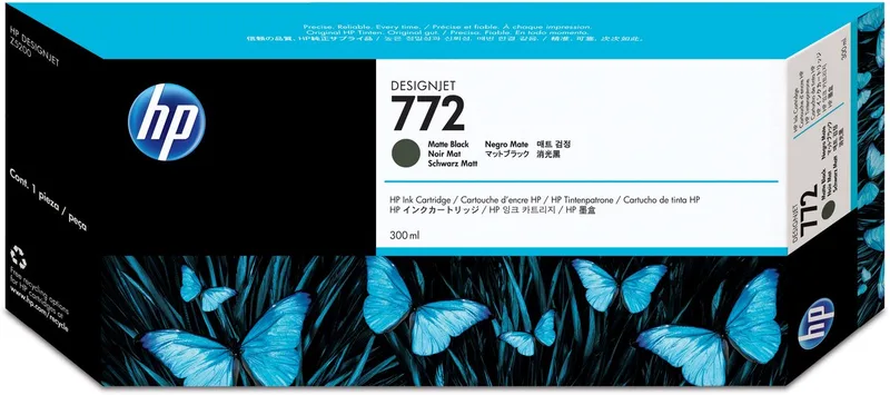 CN635A - 772 - Inktcartridge zwart mat by HP in Black – product photo
