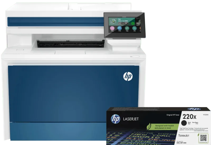 Color LaserJet Pro MFP 4302dw + 1 extra zwarte XL toner by HP – product photo