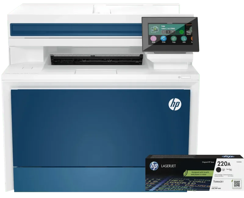 Color LaserJet Pro MFP 4302fdw + 1 extra zwarte XL toner by HP – product photo