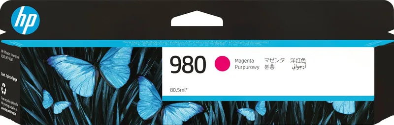 D8J08A - 980 - Inktcartridge by HP in Magenta – product photo
