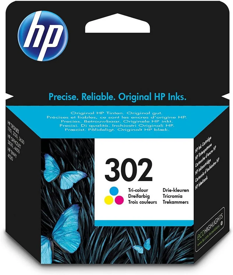 Druckerpatrone Original HP 302 (F6U65AE) Color Tintenpatrone de HP – photo produit