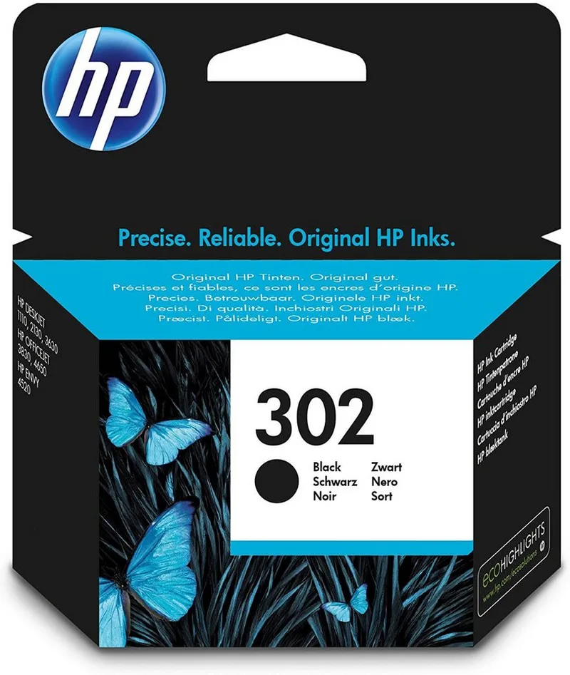 Druckerpatrone Original HP 302 (F6U66AE) Black Tintenpatrone de HP – photo produit