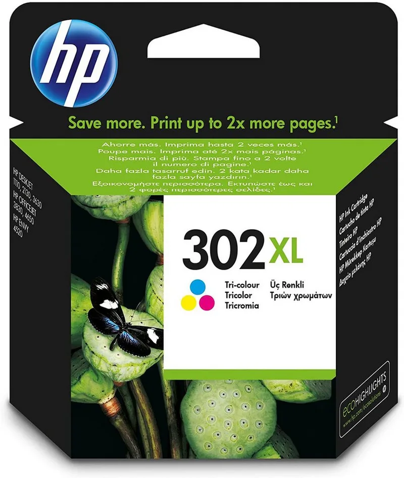 Druckerpatrone Original HP 302XL (F6U67AE) Color Tintenpatrone by HP – product photo