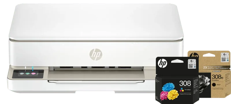 ENVY 6120e + 1 extra zwarte XL + 1 kleuren cartridge by HP – product photo