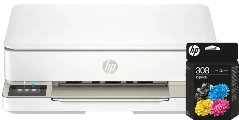 ENVY 6120e + 1 set extra cartridges van HP – productfoto