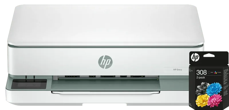ENVY 6130e + 1 set extra cartridges van HP – productfoto