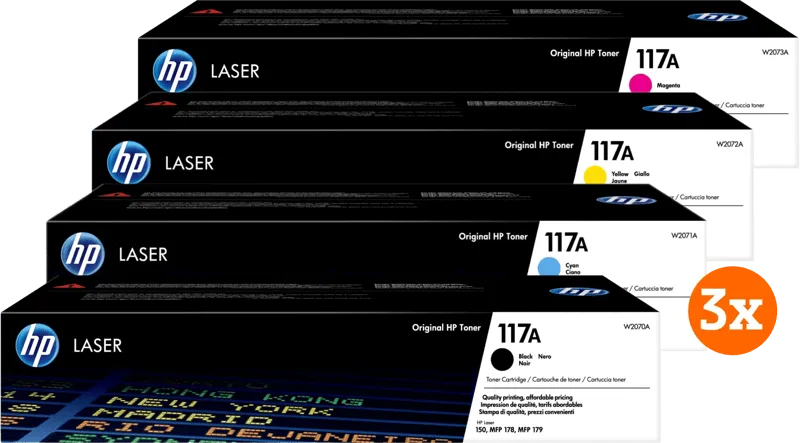 HP 117A Toner Combo Pack (3 stuks) by HP – product photo
