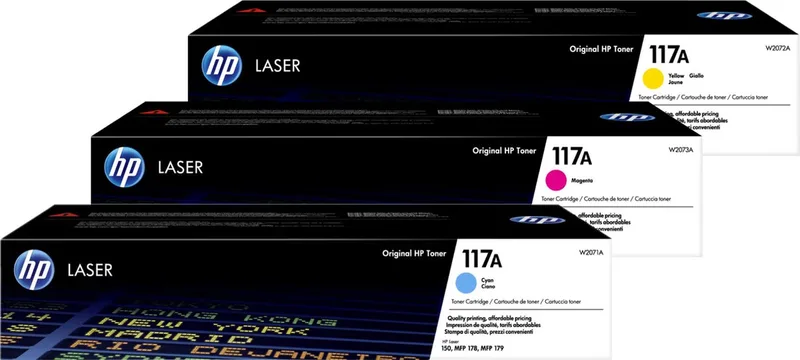 HP 117A Tonercartridge - Rainbowkit by HP in Cyaan – product photo