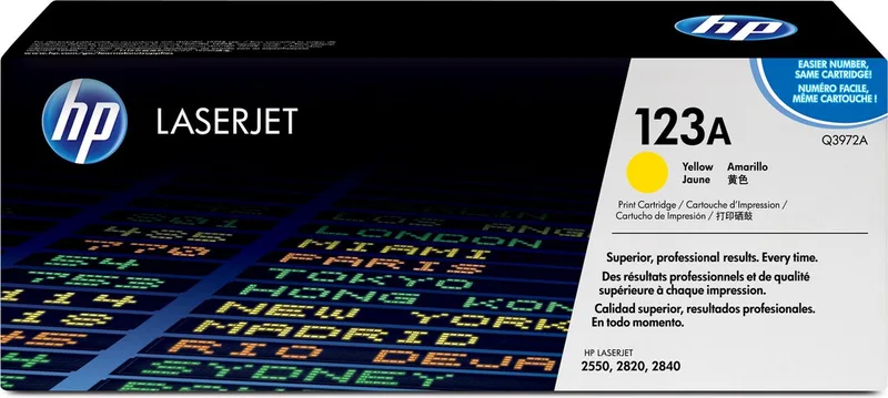 HP 123A - Tonercartridge by HP in Yellow – product photo