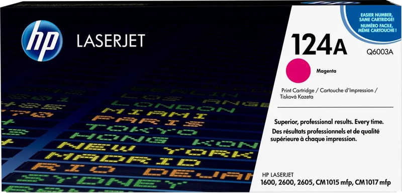 HP 124A - Tonercartridge - Origineel - Standaard Capaciteit von HP in Magenta – Produktfoto