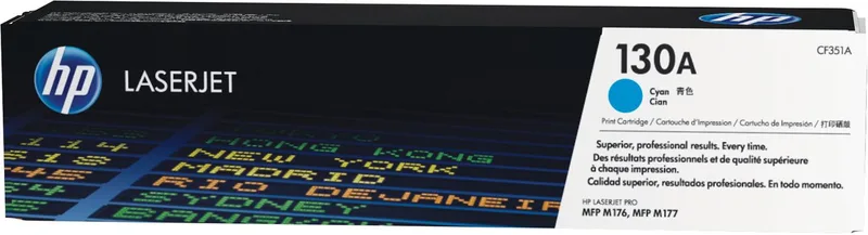 HP 130A - Tonercartridge - Origineel - Standaard Capaciteit by HP in Cyaan – product photo